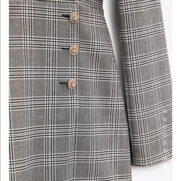 ZARA plaid blazer dress- BNWT - Picture 6 of 8